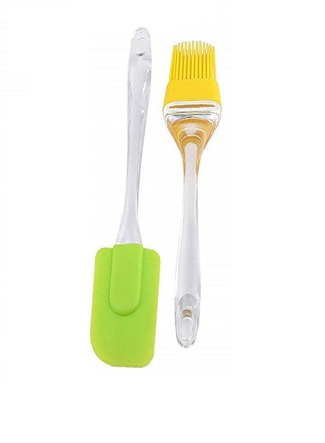 LMR3 Glans Steel Cake Hand Blender Whisker Latte Maker Stirrer for Mixing Milk Coffee Egg Beater (9 inch) Combo with Silicone Oil Pastry Brush Spatula Set Baking Tools (Big, 10 Inches) - Image 3